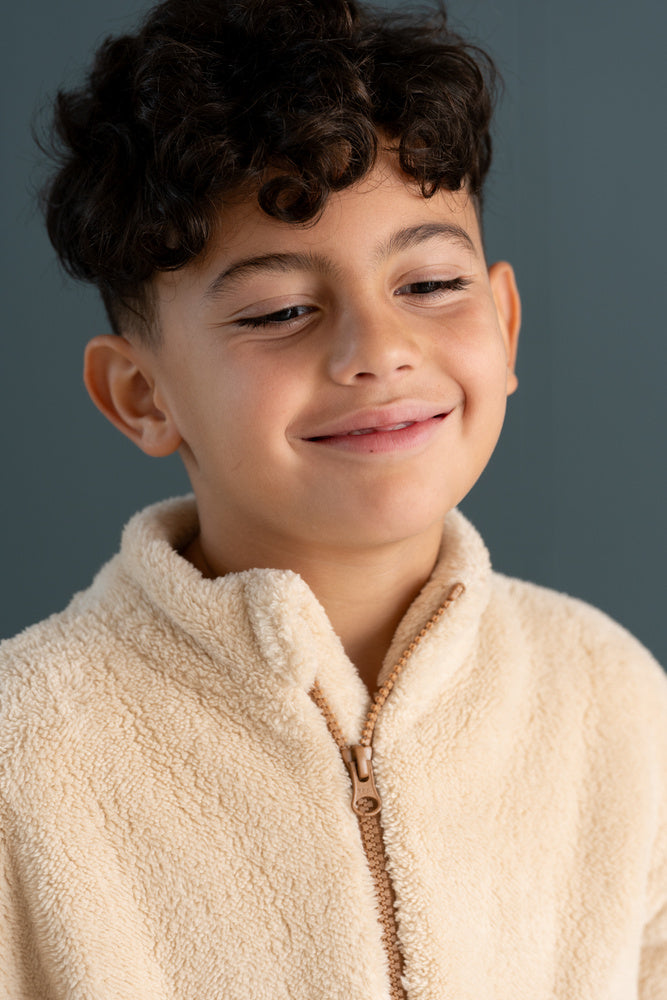 Zip Sweater in Oatmeal