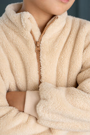 Zip Sweater in Oatmeal