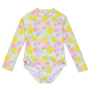 Aloha Vacay Leg Frill Surf Suit