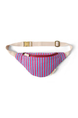 Poplin Striped Mini Fanny Bag