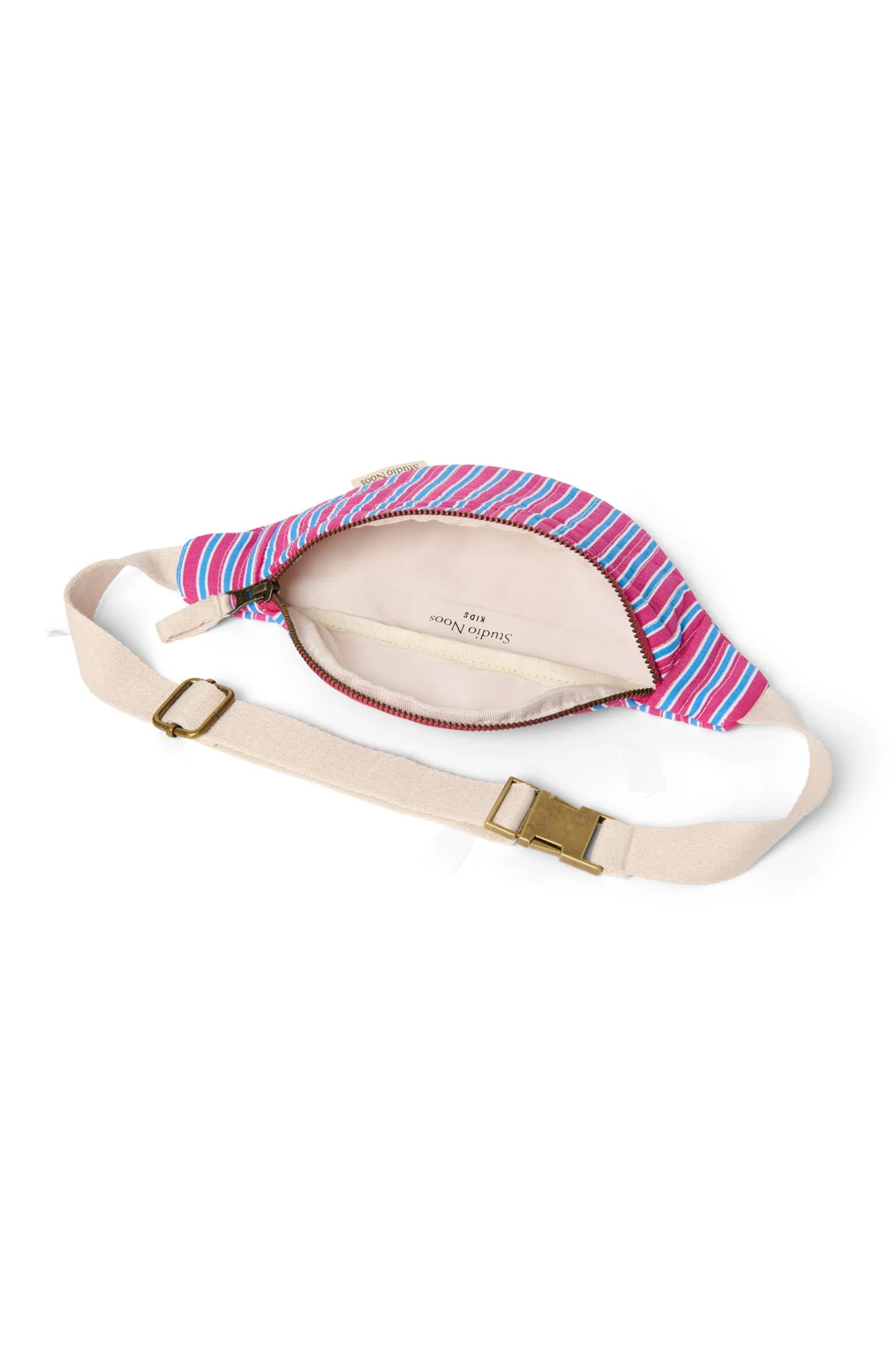 Poplin Striped Mini Fanny Bag