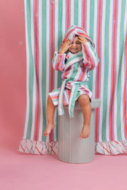 Bathrobe - Pastel Stripe