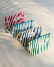Beach Toiletry Bag - White Stripes