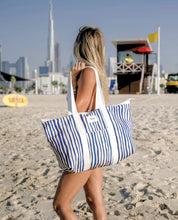 Beach Bag - Blue Stripes