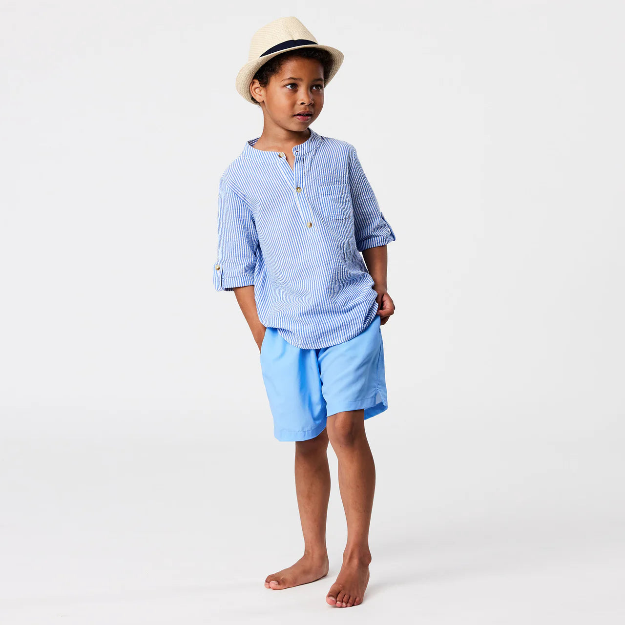 Frankie Seersucker Stripe Resort Shirt