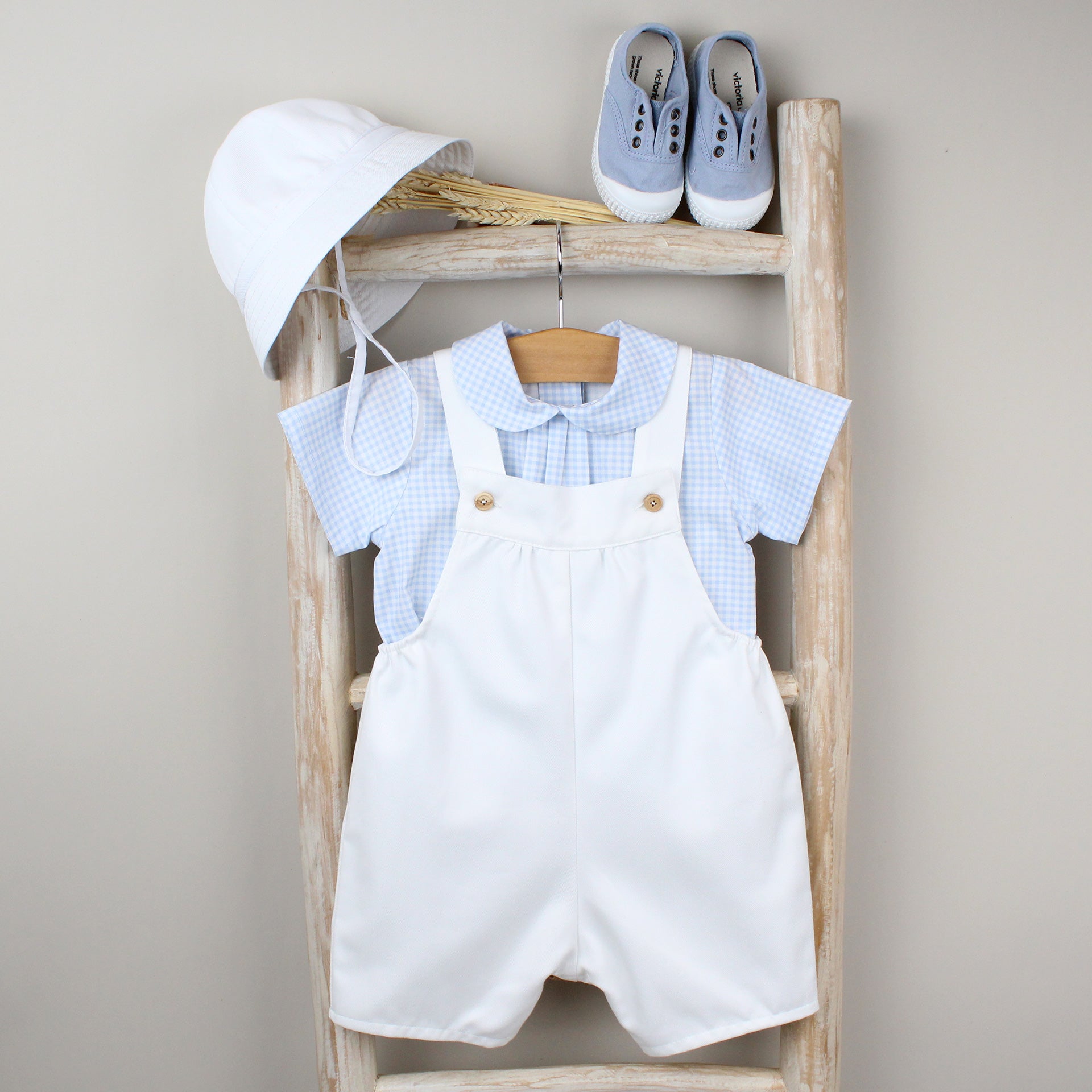 White Twill Shortalls