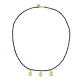 Dark Green & Fuchsia Necklace
