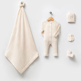 Off-White Pima Tricot Set