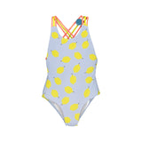 One-Piece Swimsuit – Lemon Texture/Neon