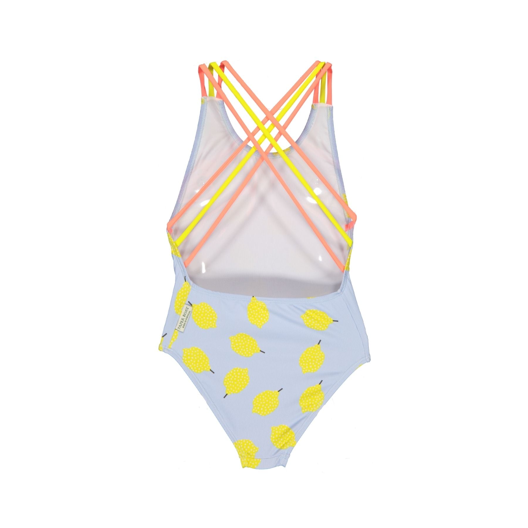 One-Piece Swimsuit – Lemon Texture/Neon