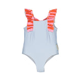One-Piece Swimsuit – Cornflower & Hot Pink