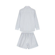 Oversized Striped Shirt & Toe Elasticated Striped Short Set