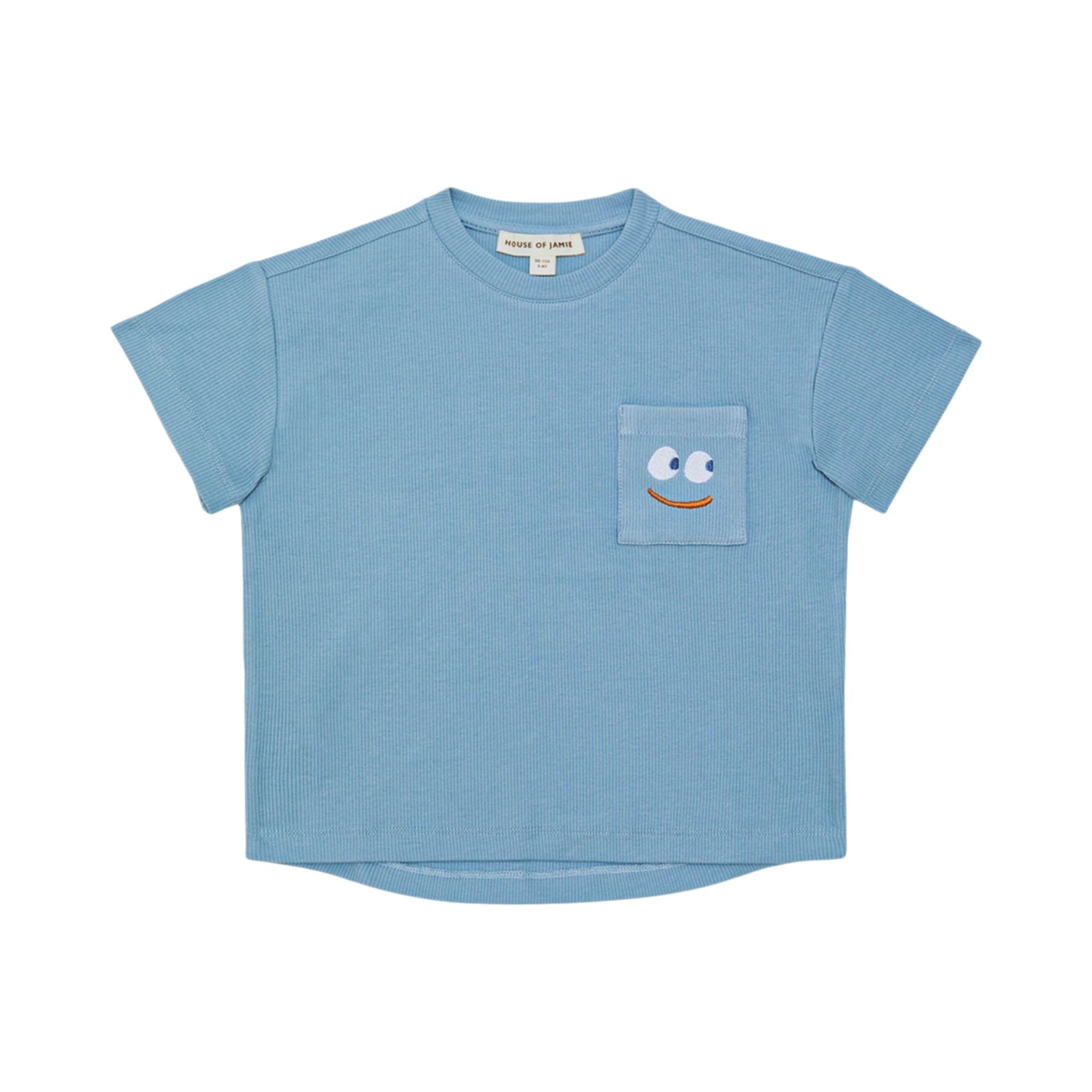 Oversized Pocket Tee – Country Blue