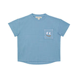 Oversized Pocket Tee – Country Blue