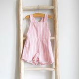 Red Stripes Shortalls
