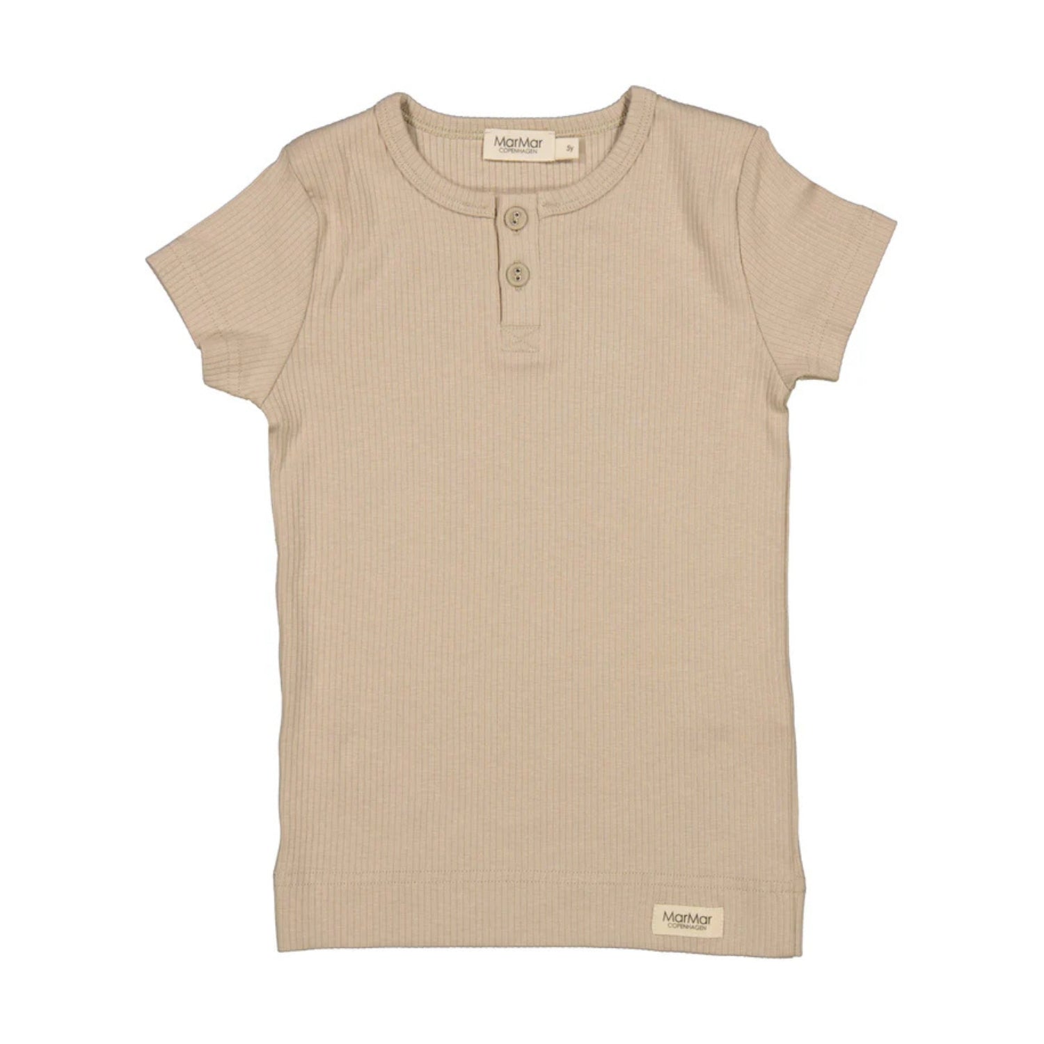 Ribbed T-Shirt in Stone