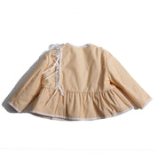 Ophelia Peplum Padded Top – Beige