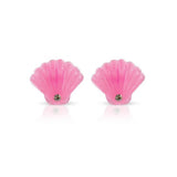 Shell Clip On Earrings – Pink