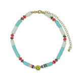 Smiley Necklace – Blue