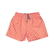 Swim Trunks – Red/Pink Squares
