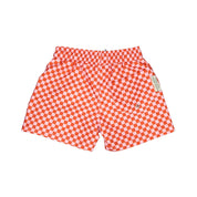 Swim Trunks – Red/Pink Squares