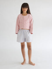 Toe Elasticated Striped Short