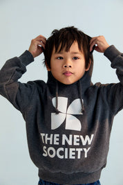 TNS Logo Hood Sweatshirt Galactic – Grey Melange