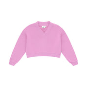 V-Neck Cropped Sweater