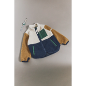 Nolan Pile Jacket – Classic Navy Multi Mix