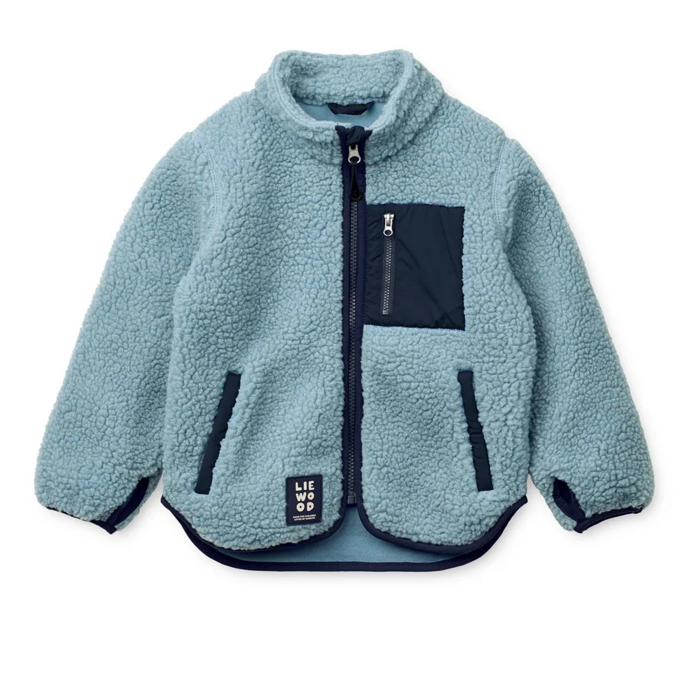 Nolan Pile Jacket – Beach Blue