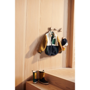 Nolan Pile Jacket – Classic Navy Multi Mix