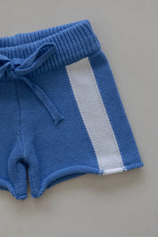 Crochet Shorts in Cobalt Salt