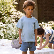 Muslin Bermuda – Indigo
