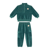 Zip Sweater & Cargo Pants Set