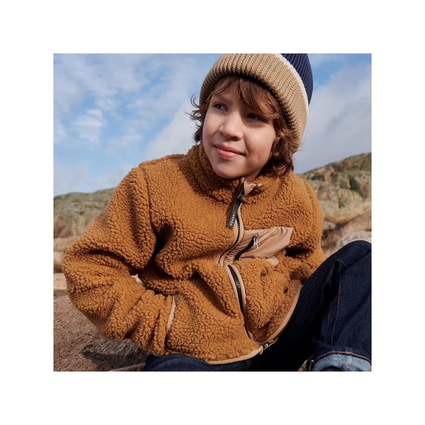 Nolan Pile Jacket – Golden Caramel Oat Mix