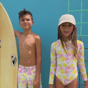 Aloha Vacay Long Sleeve Surf Suit