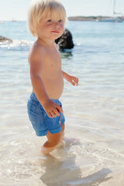 Capri Swim Shorts - Sky Blue