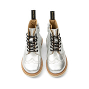 Sidney Leather Boots – Silver